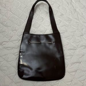 Gucci vintage patent leather bag
